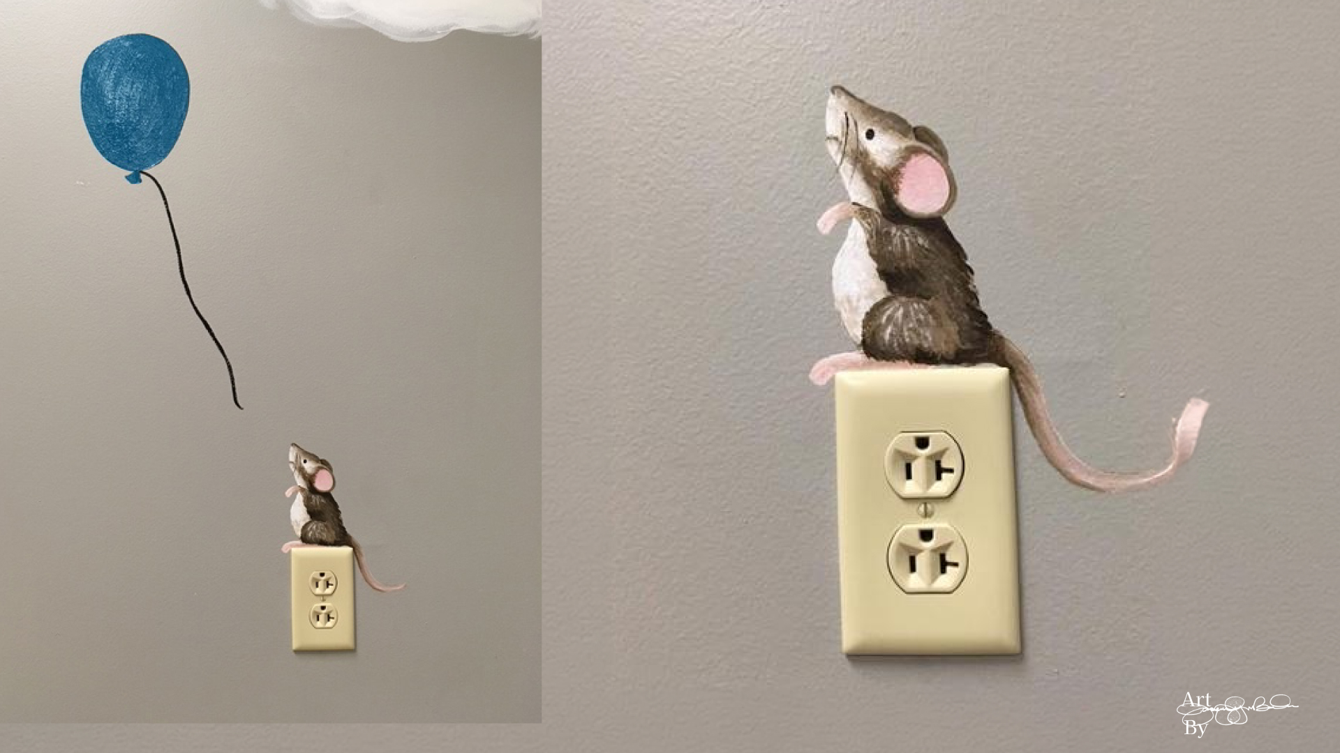 Miniature Mouse Mural alternate view